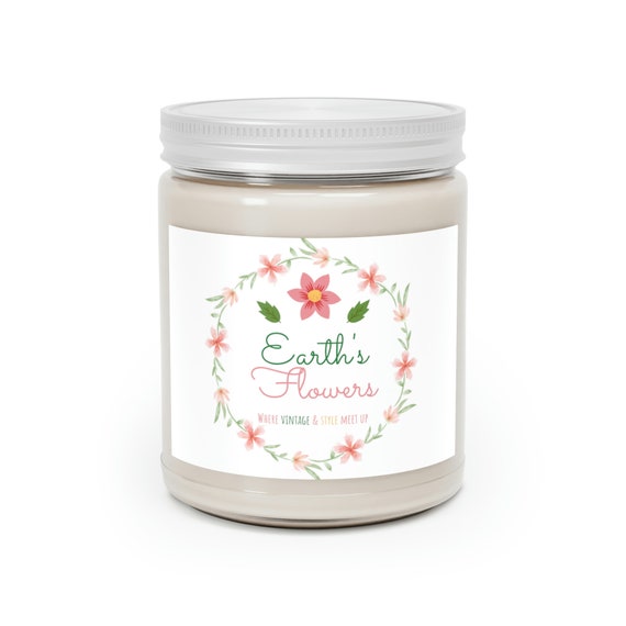 Earth's Flowers Scented Candles, 9oz