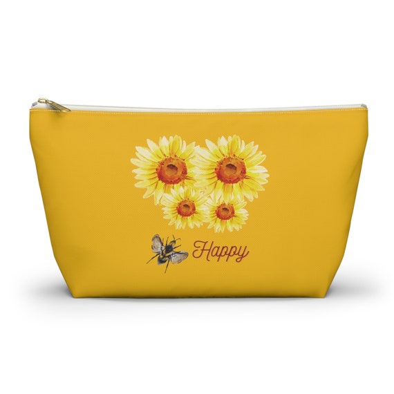 Bee Happy Accessory Pouch w T-bottom