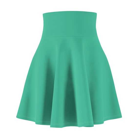 Women s Biscay Green Skater Skirt Etsy