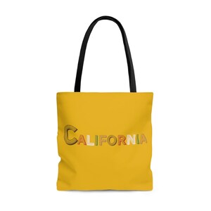 CALIFORNIA Yellow Tote Bag