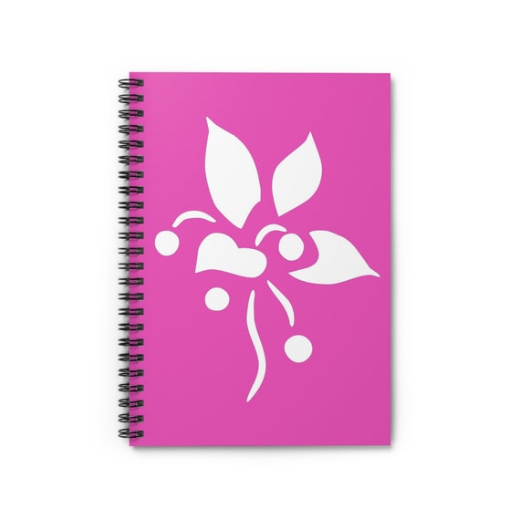 Flowery Spiral Notebook - Ruled Line