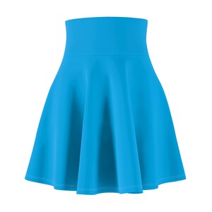 Women&#39;s Deep Sky Blue Skater Skirt