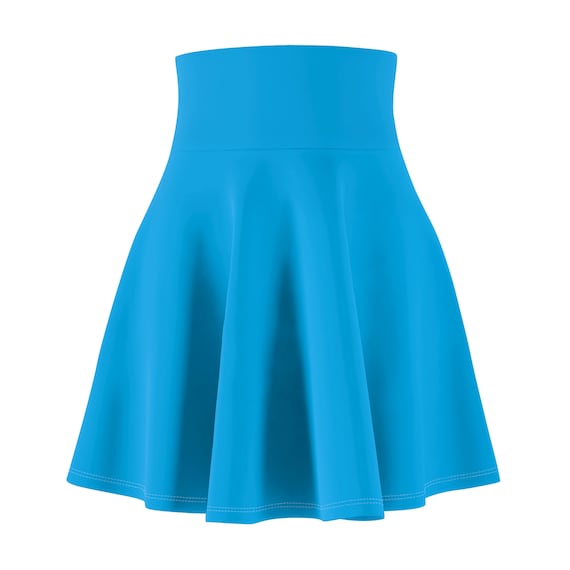 Women's Deep Sky Blue Skater Skirt