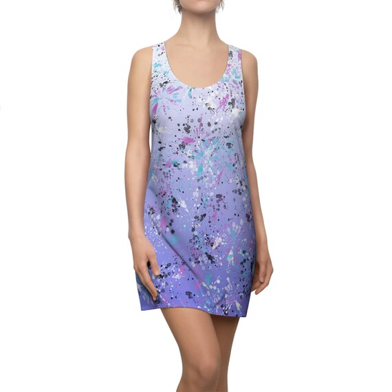 Women's Splatter Art Racerback Dress