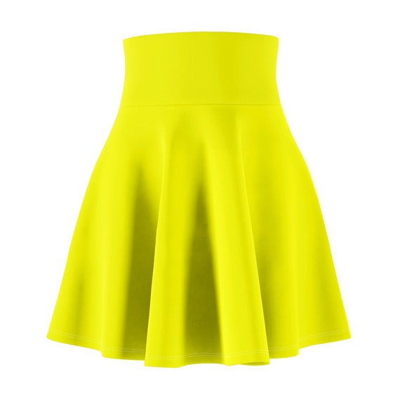 Women's Yellow Skater Skirt