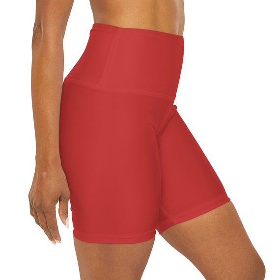 Viva Magenta High Waisted Yoga Shorts