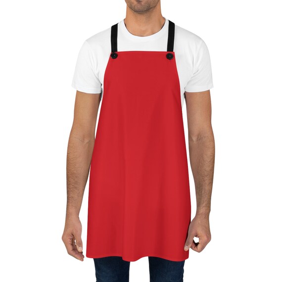 Flame Scarlet Red Apron