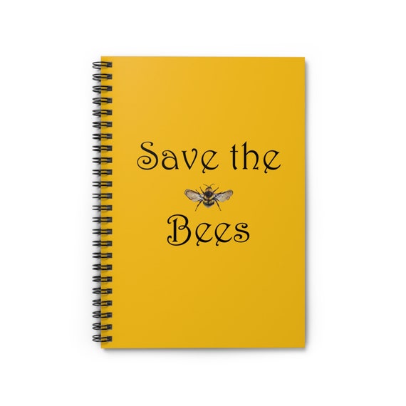 Save The Bees 2 Spiral Notebook - Ruled Line