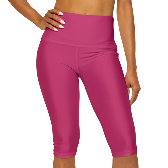 Pink Yarrow Yoga Capri Leggings