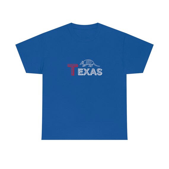 Texas with Armadillo Unisex Heavy Cotton Tee