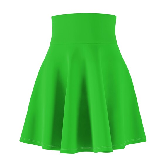 Women's Lime Skater Skirt