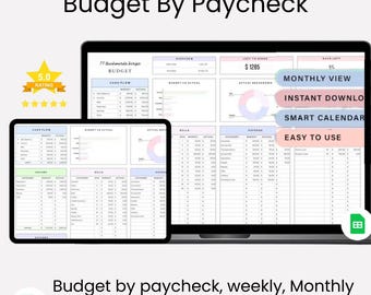 Monthly Budget Spreadsheet | Google Sheets Planner (Digital Download)