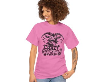 Funny Crazy Goat Lady Unisex Tee – Farm Animal Graphic Shirt