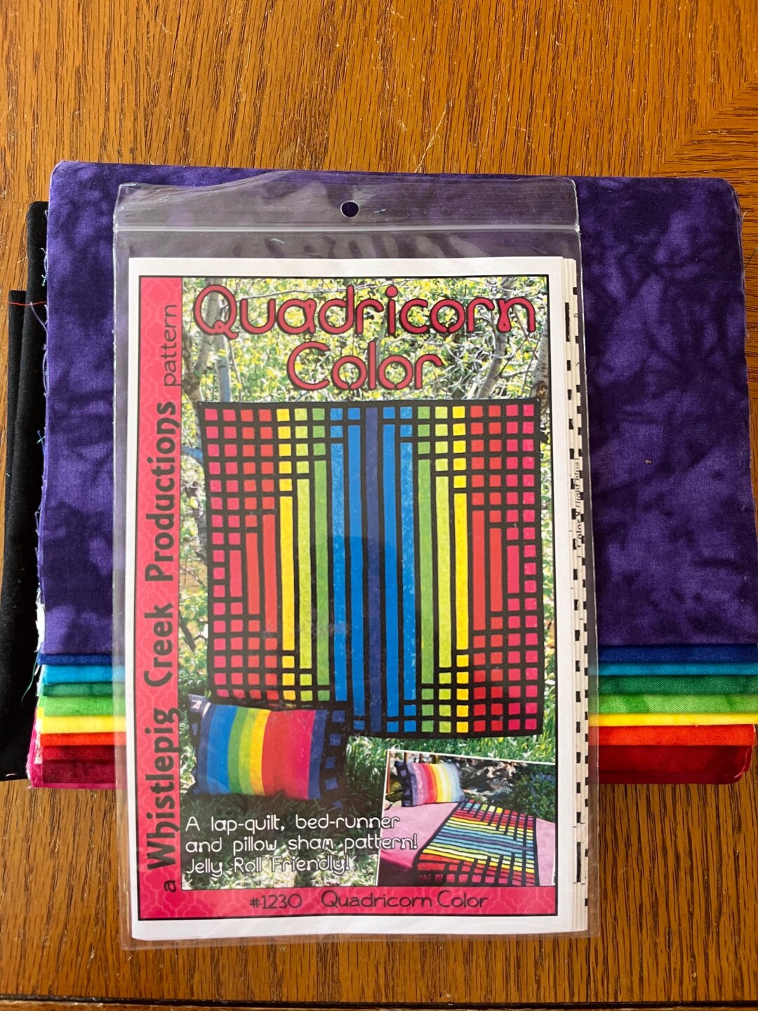Quadricorn Color Lap Quilt Kit – Pattern & Fabric by Whistlepig Creek ...