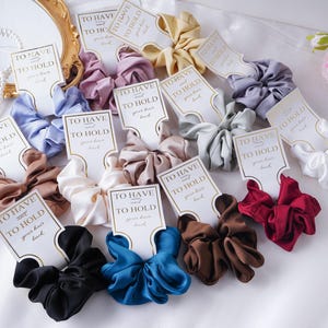 To Have and To Hold Scrunchie, Bridesmaid Proposal Gift, Bridesmaid Hair Ties, I Do Scrunchies, You Cant Tie The Knot Without You,BDDDDX001