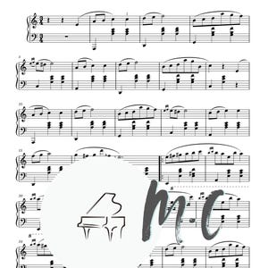 Waltz in A minor sheet music |Chopin Easy Waltz