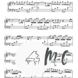 Partitura para piano de "El río fluye en ti": Yiruma Solo (Descarga PDF)