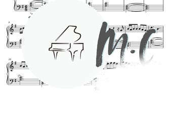 Morir con una sonrisa (Descarga PDF) Partitura fácil para piano