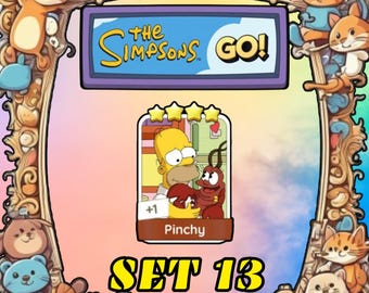 Pinchy Set 13 - Monopoly Go Sticker 4 Stars - The Simpsons Album