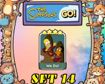 We Do! Set 14 - Monopoly Go Sticker 4 Stars - The Simpsons Album