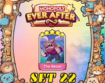 The Beast Set 22 - Monopoly Go Sticker 5 Stars - EVER AFTER Album