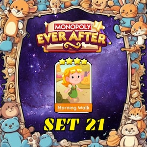 モーニングウォークセット21 - モノポリーGOステッカー4つ星 - EVER AFTERアルバム