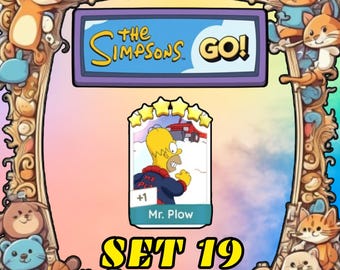 Set Mr. Plow 19 - Adesivo Monopoly 6 stelle - Album I Simpson