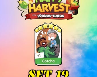 Gotcha - Set 19 - Monopoly Go 6 Star Sticker - Happy Harvest Album