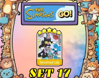 Set di adesivi "Washed Up" 17 - Monopoly Go 5 stelle - I Simpson