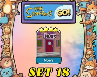 Moe's  Set 18 - Monopoly Go Sticker 4 Stars - The Simpsons Album