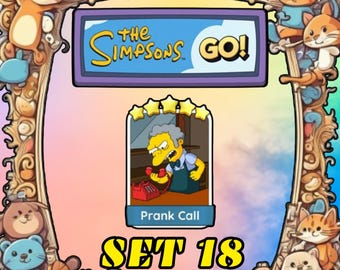 Set di scherzi telefonici 18 - Adesivo Monopoly Go 5 stelle - I Simpson