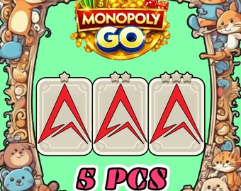 MonopolyGo FELIZ COSECHA - Pegatinas de 1 a 3 estrellas - 5 unidades