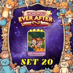 Lost in the woods Set 20 - Monopoly Go Sticker 4 Stars - EVER AFTER Album