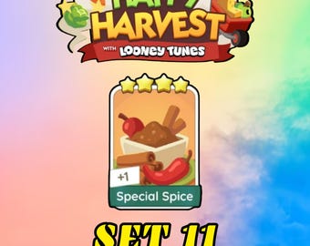 Special Spice - Set 11 - Monopoly Go 4 Star Sticker - Happy Harvest Album
