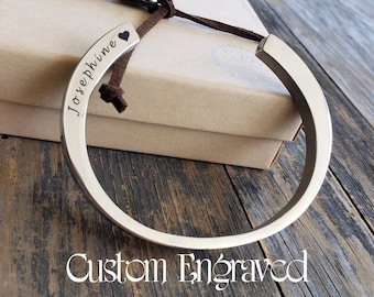 Urn Bracelet for Human or Pet Ashes for Him and Her Custom Engraved - Cuff Bracelet for Men Women - Cremation Jewelry - Memorial Jewelry