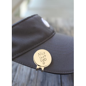 Golf Ball Marker Hat Clip Personalized with Custom Handwriting for Dad - Golf Marker Magnetic Holder - Engraved Golfer Golf Gift Marker