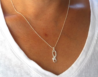 Stethoscope Pendant Necklace with CZ for Doctor Nurse - Graduation Gift - 925 Sterling Silver Jewelry