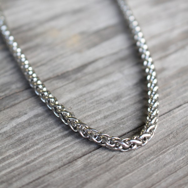 Necklaces for Men , Stainless Steel Chain with Lobster Clasp , 5 mm Thickness , 18 20 22 24 28 30 inches , ST002