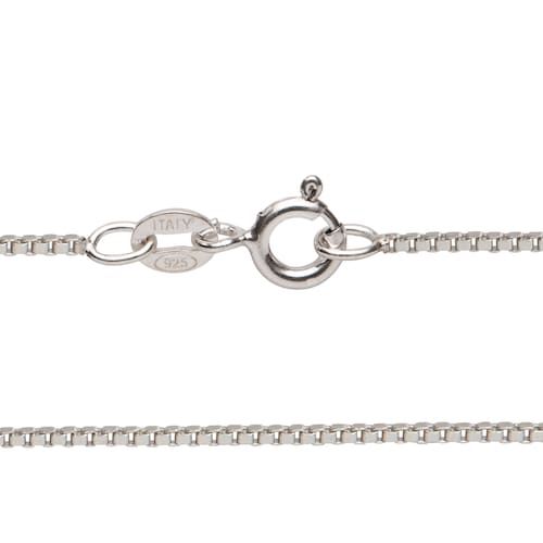 925 Sterling Silver Necklace Chain - 18 Inch Diamond Cut Beaded Chain - 1mm - Made In Indonesia - Foto 4