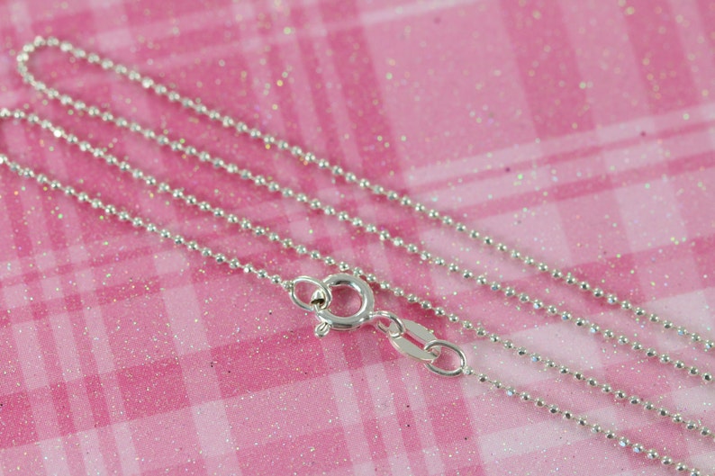 Ball Chain Necklace Bulk Wholesale 1mm Thickness Diamond Etsy