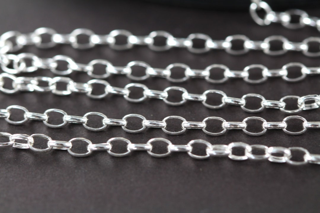Wholesale Sterling Silver Cable Flat Oval Chain, Wholesale Bulk Necklace  Chains, Jewelry Making Chains Supplies Wholesaler