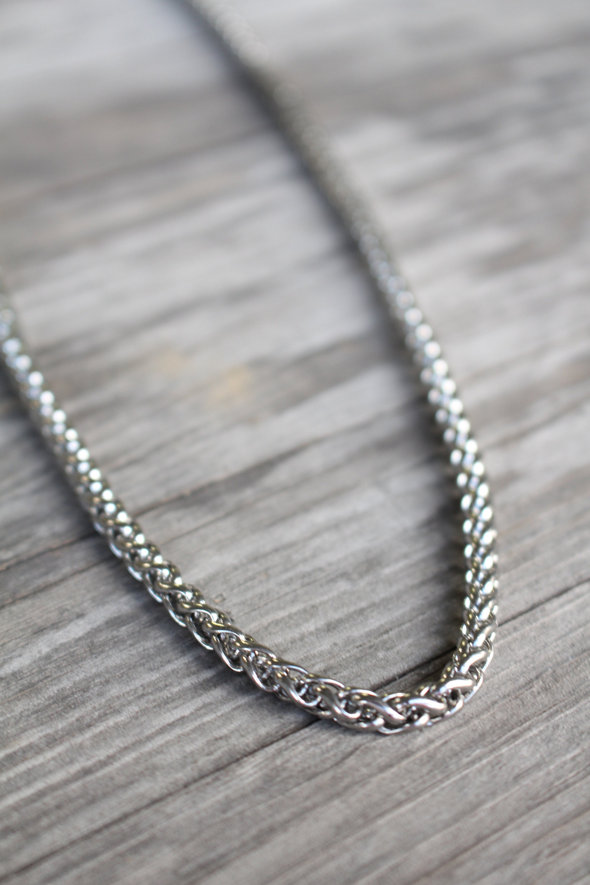 All Parts Stainless Curb Chain Stainless Steel Necklace Chain Lobster Clasp sizes 14 to 30 inch 