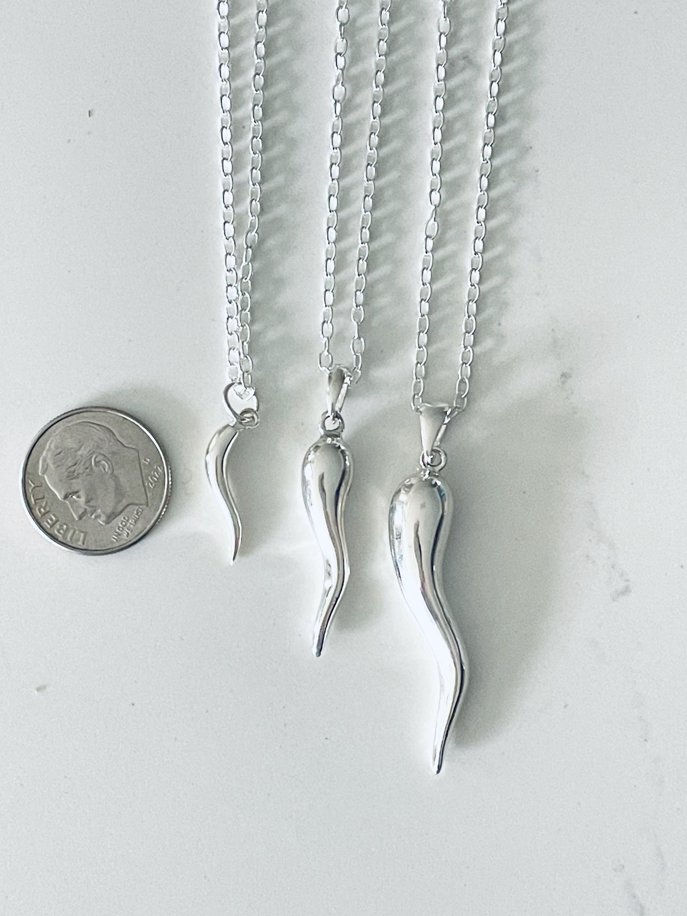 corno necklace silver LORO ENOF ロロ Amazon.com: ONEFINITY Italian Horn Necklace 925 Sterling