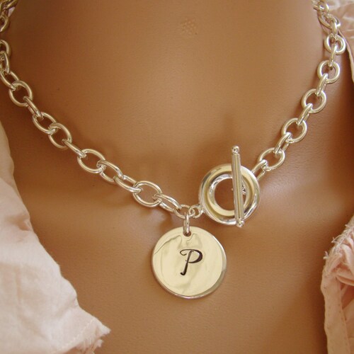 Chunky Silver Chain Link Necklace 