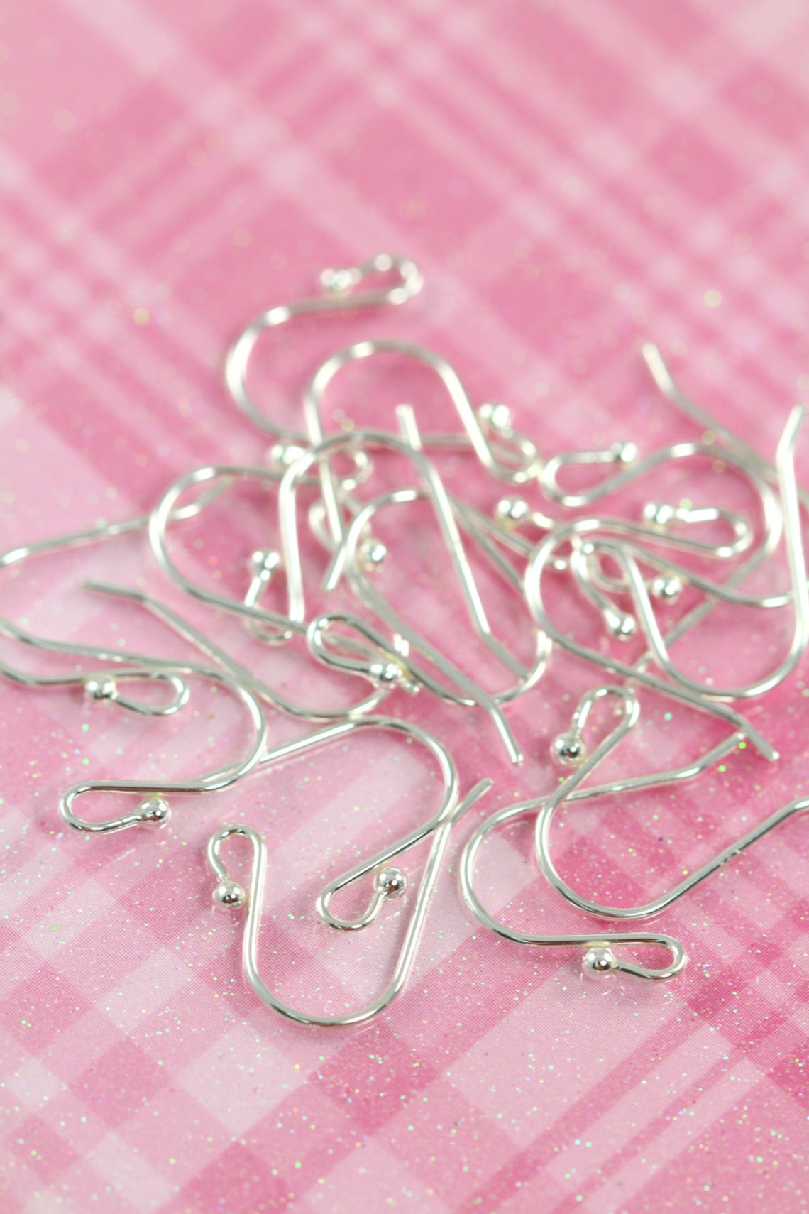 Earring Hooks 925 Sterling Silver 20 gauge Ball End Earwires Etsy