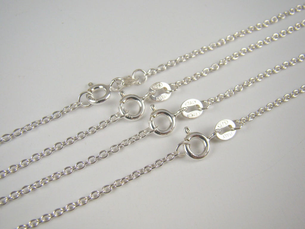 925 Sterling Silver Chain Necklaces Bulk 20 inches 65 Off Etsy