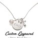 Personalized Baptism Gift - Girl Baptism Gift from Godmother - Christening Gift - Cross Necklace - Religious Jewelry - Engraved Necklace 