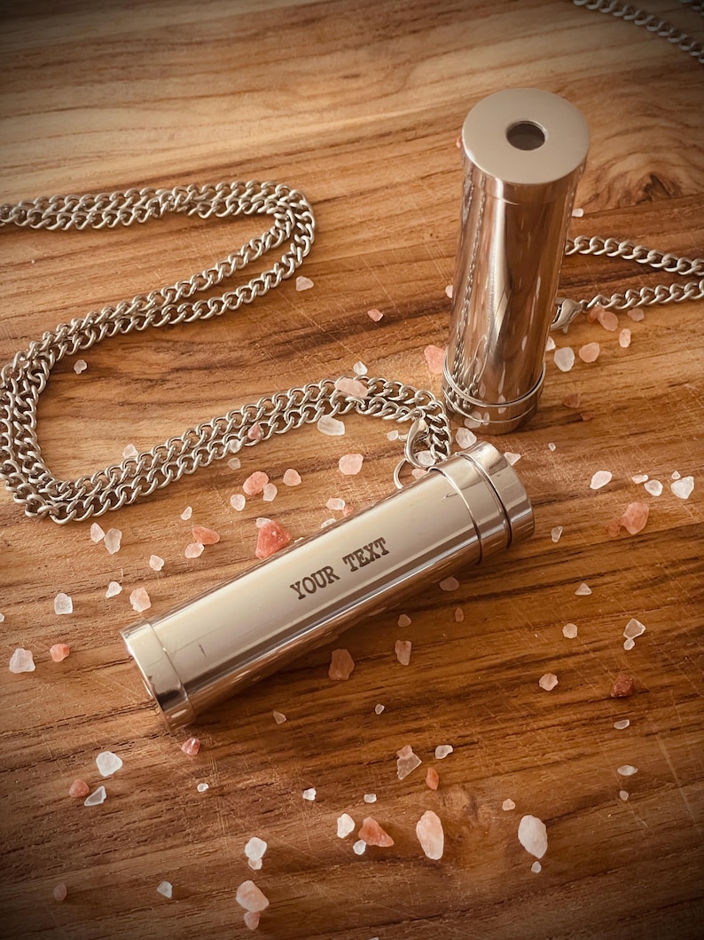 Personalisierte Mini Teleidoskop Kaleidoskop Halskette Gold Silber - Vintage Traditionelle Spielzeuge - Personalisiertes Einzigartiges Geschenk für jeden Anlass Bild 10