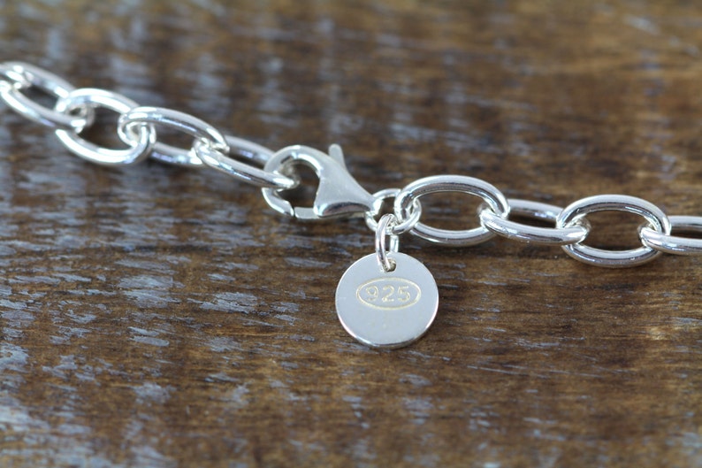 She Believed She Could Chain Link Charm Bracelet 925 Sterling Silver Engraved Jewelry Graduation Gift