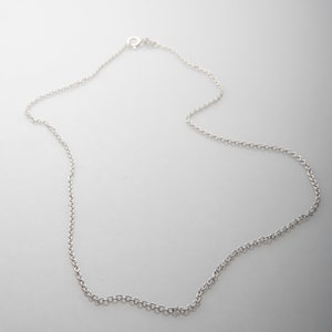 5 Bulk Necklaces 925 Sterling Silver Chain Link Necklace 12 14 16 18 20 22 24 inches Finished Wholesale Chains , Permanent Jewelry image 3